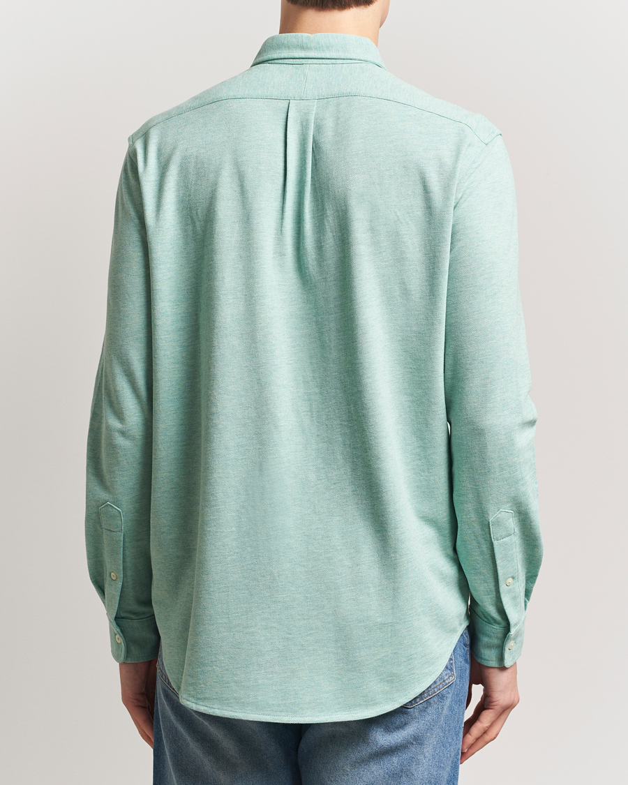 Herre | Skjorter | Polo Ralph Lauren | Featherweight Mesh Shirt Celadon Heather