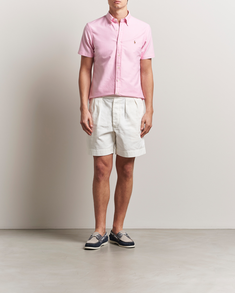 Herre | Skjorter | Polo Ralph Lauren | Short Sleeve Oxford Shirt New Rose