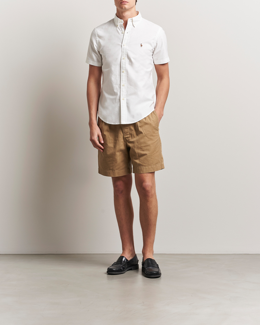 Herre | Skjorter | Polo Ralph Lauren | Short Sleeve Oxford Shirt White