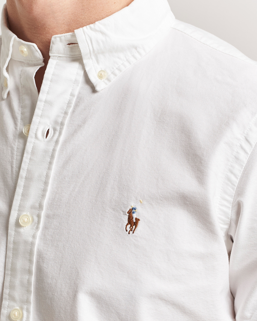 Herre | Skjorter | Polo Ralph Lauren | Short Sleeve Oxford Shirt White