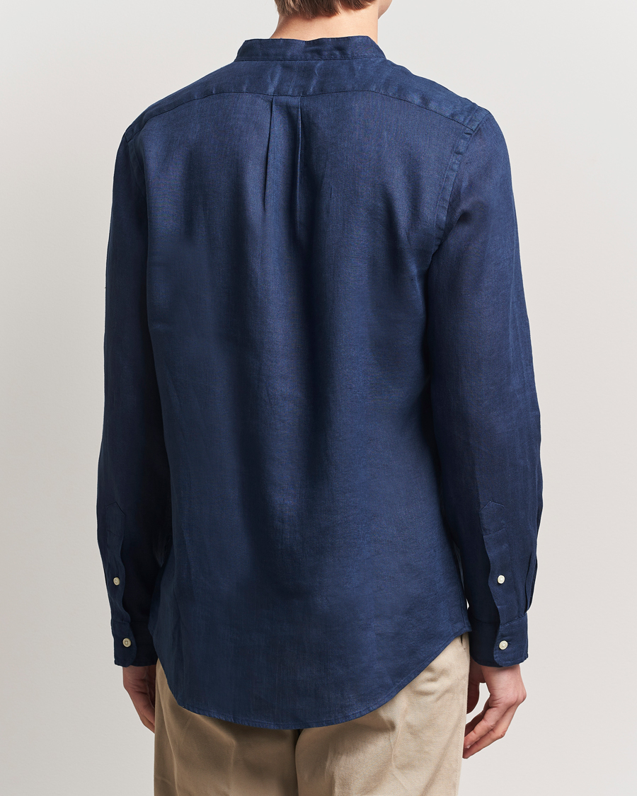 Herre | Skjorter | Polo Ralph Lauren | Slim Fit Linen Shirt Newport Navy