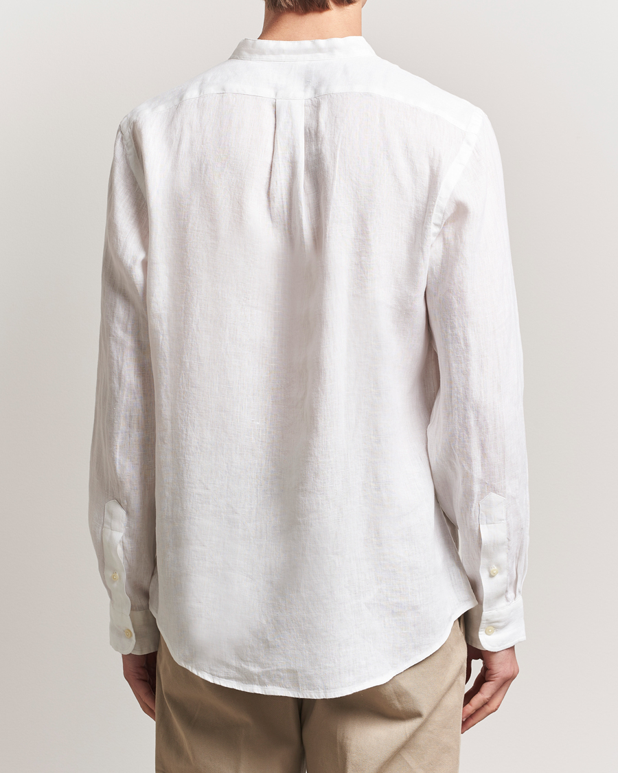 Herre | Skjorter | Polo Ralph Lauren | Slim Fit Linen Shirt Ceramic White