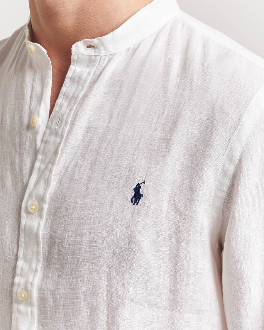 Herre | Skjorter | Polo Ralph Lauren | Slim Fit Linen Shirt Ceramic White
