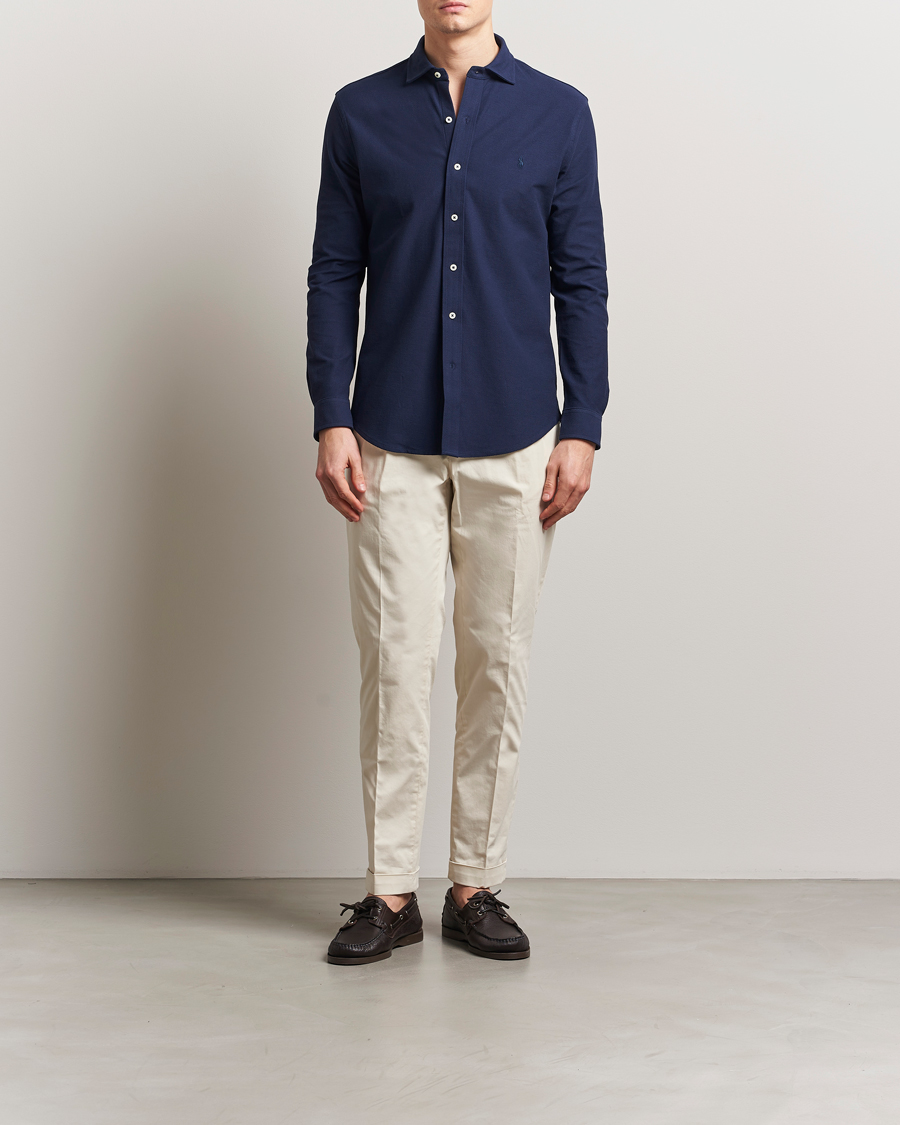 Herre | Skjorter | Polo Ralph Lauren | Cotton Long Sleeve Shirt Cruise Navy