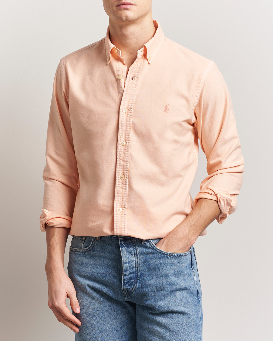 Herre | Skjorter | Polo Ralph Lauren | Custom Fit Dyed Oxford Shirt Amber