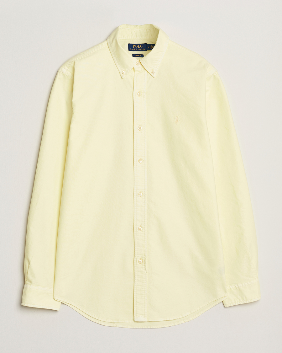 Herre | Skjorter | Polo Ralph Lauren | Custom Fit Dyed Oxford Shirt Lime