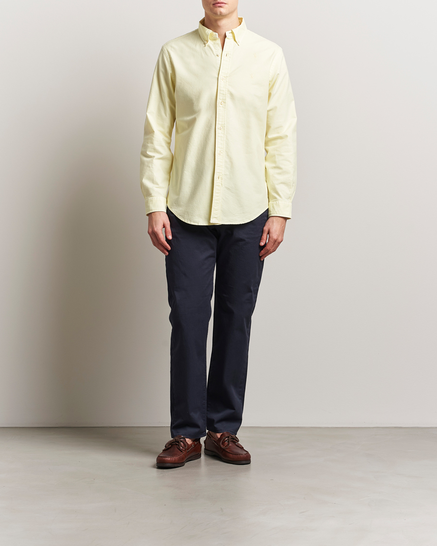 Herre | Skjorter | Polo Ralph Lauren | Custom Fit Dyed Oxford Shirt Lime