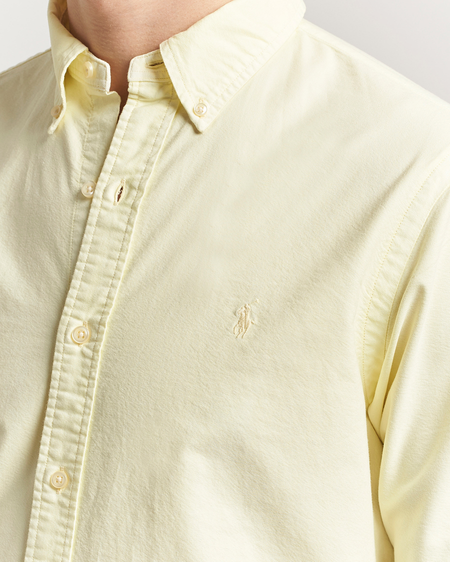 Herre | Skjorter | Polo Ralph Lauren | Custom Fit Dyed Oxford Shirt Lime