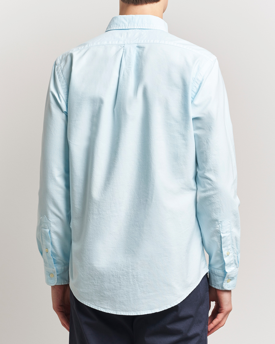 Herre | Skjorter | Polo Ralph Lauren | Custom Fit Dyed Oxford Shirt Sky