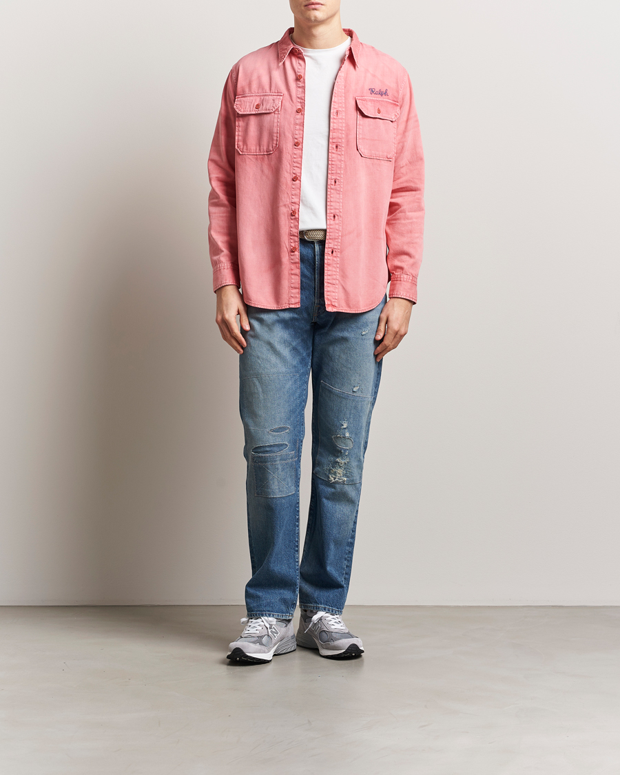 Herre | Skjorter | Polo Ralph Lauren | Garment Dyed Overshirt Nantucket Red