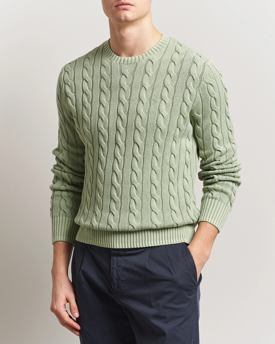 Herre | Gensere | Polo Ralph Lauren | Cotton Cable Pullover Greenstone