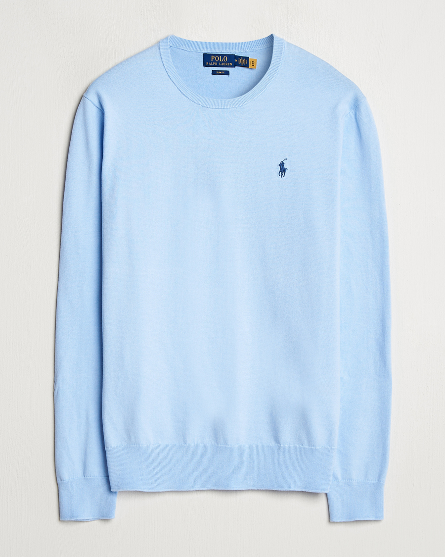 Herre | Gensere | Polo Ralph Lauren | Cotton Crew Neck Sweater Office Blue