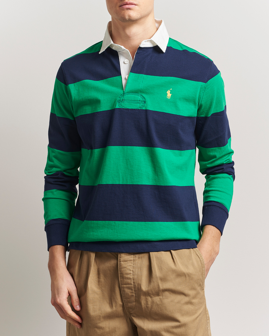 Herre | Gensere | Polo Ralph Lauren | Barstriped Rugger Navy/Clover