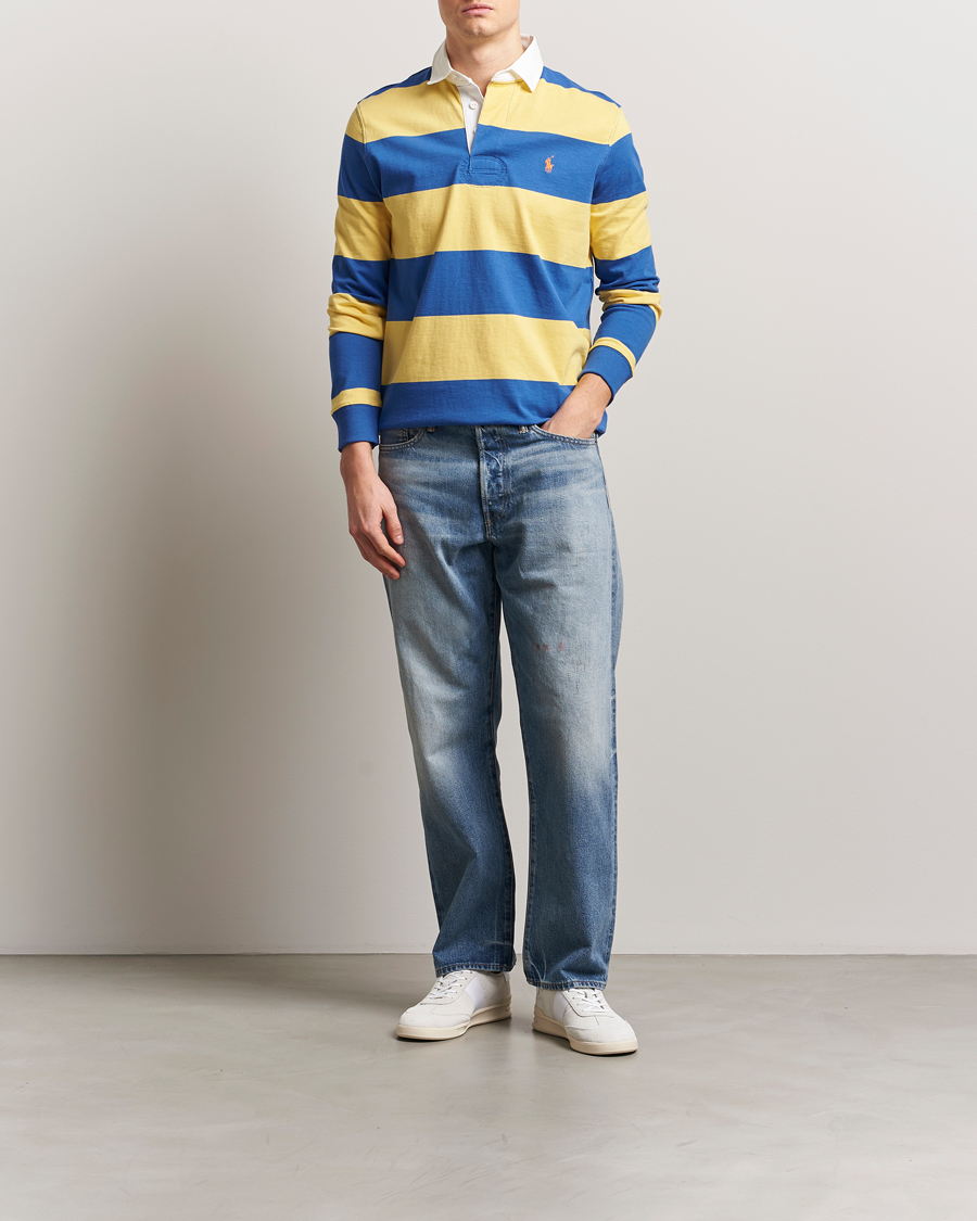 Herre | Gensere | Polo Ralph Lauren | Barstriped Rugger Yellow/Blue