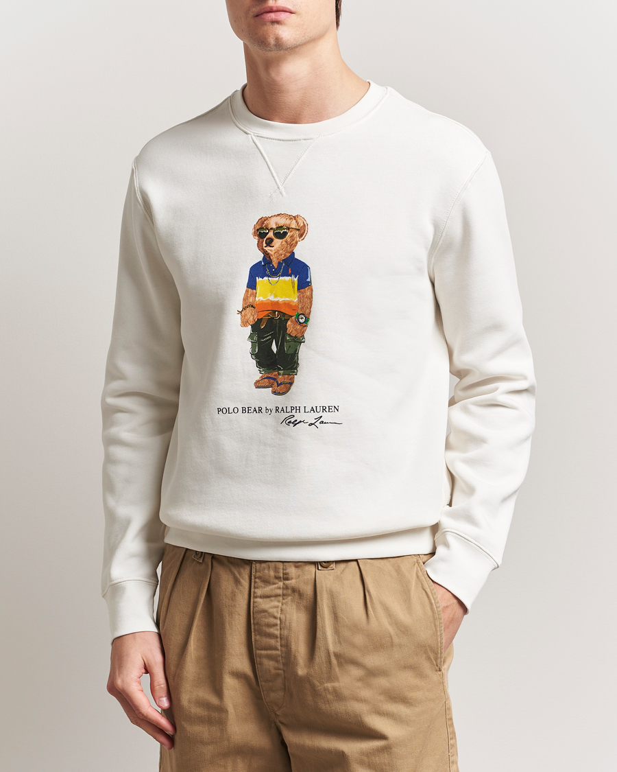 Herre | Gensere | Polo Ralph Lauren | Crew Neck Bear Sweatshirt White