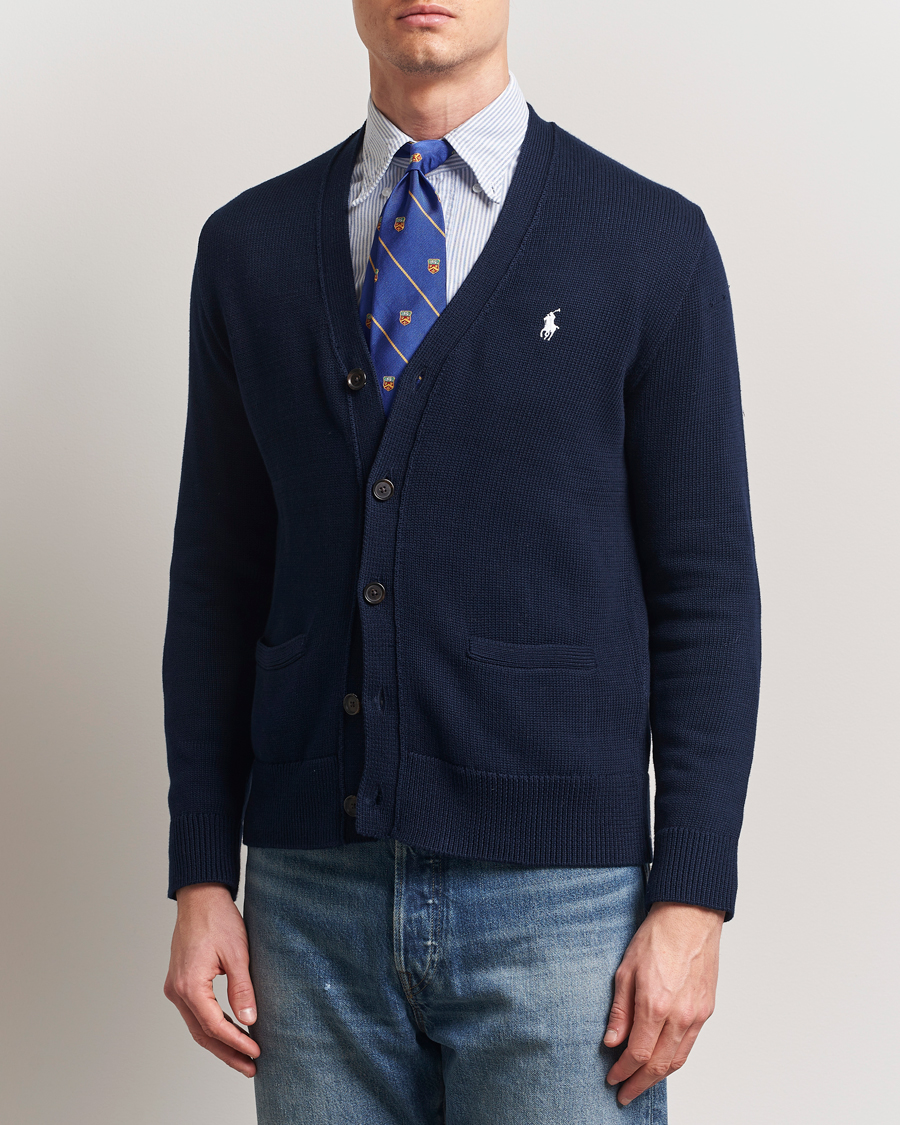 Herre | Gensere | Polo Ralph Lauren | Cotton Cardigan Hunter Navy