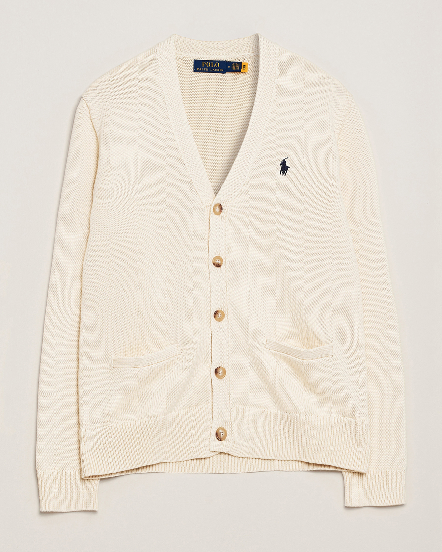Herre | Gensere | Polo Ralph Lauren | Cotton Cardigan Andover Cream