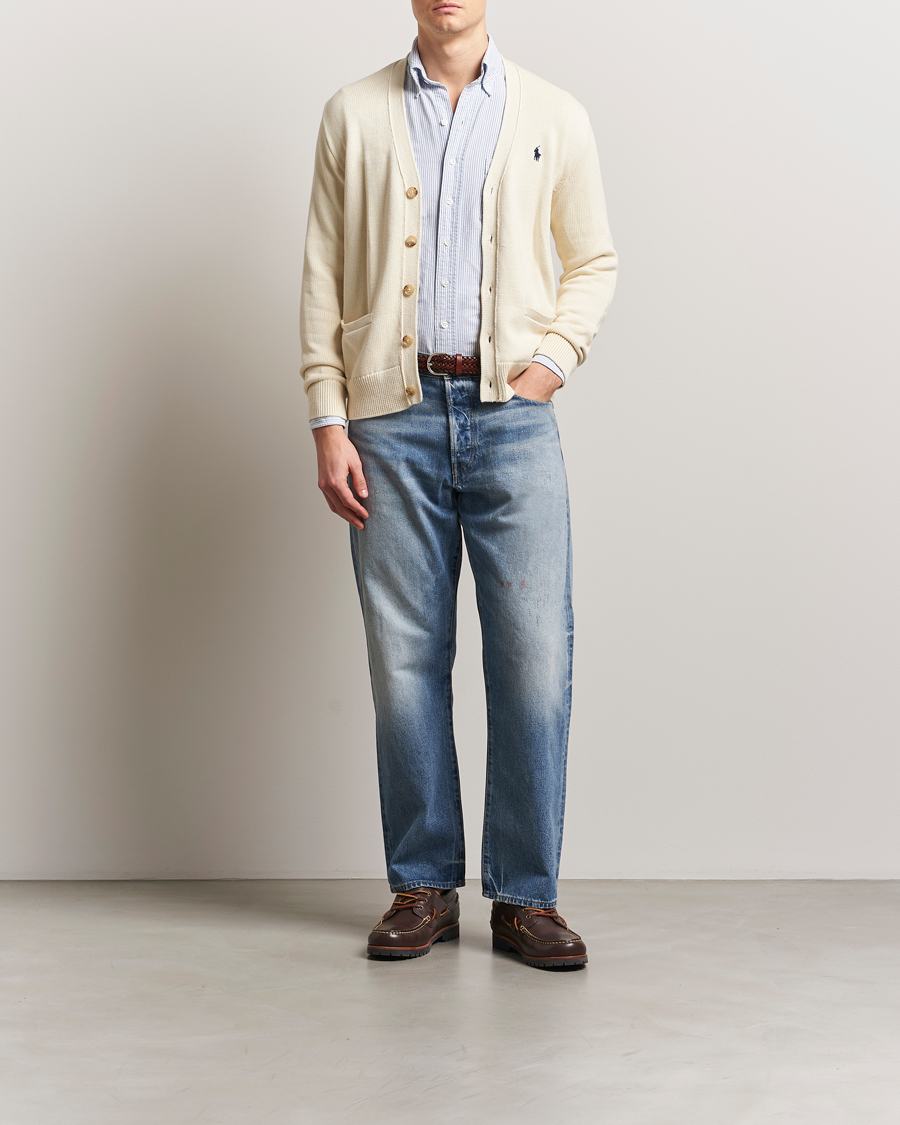 Herre | Gensere | Polo Ralph Lauren | Cotton Cardigan Andover Cream