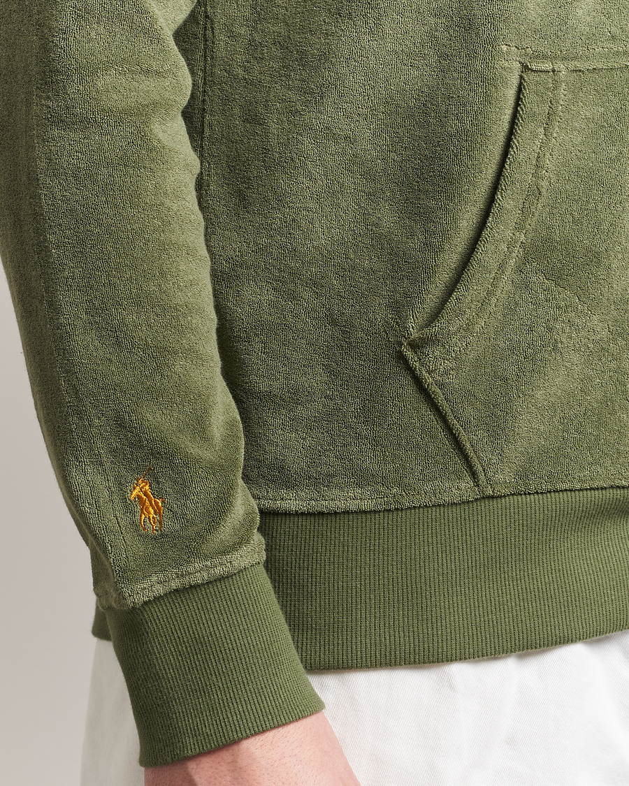 Herre | Gensere | Polo Ralph Lauren | Cotton Terry Printed Hoodie Tree Green