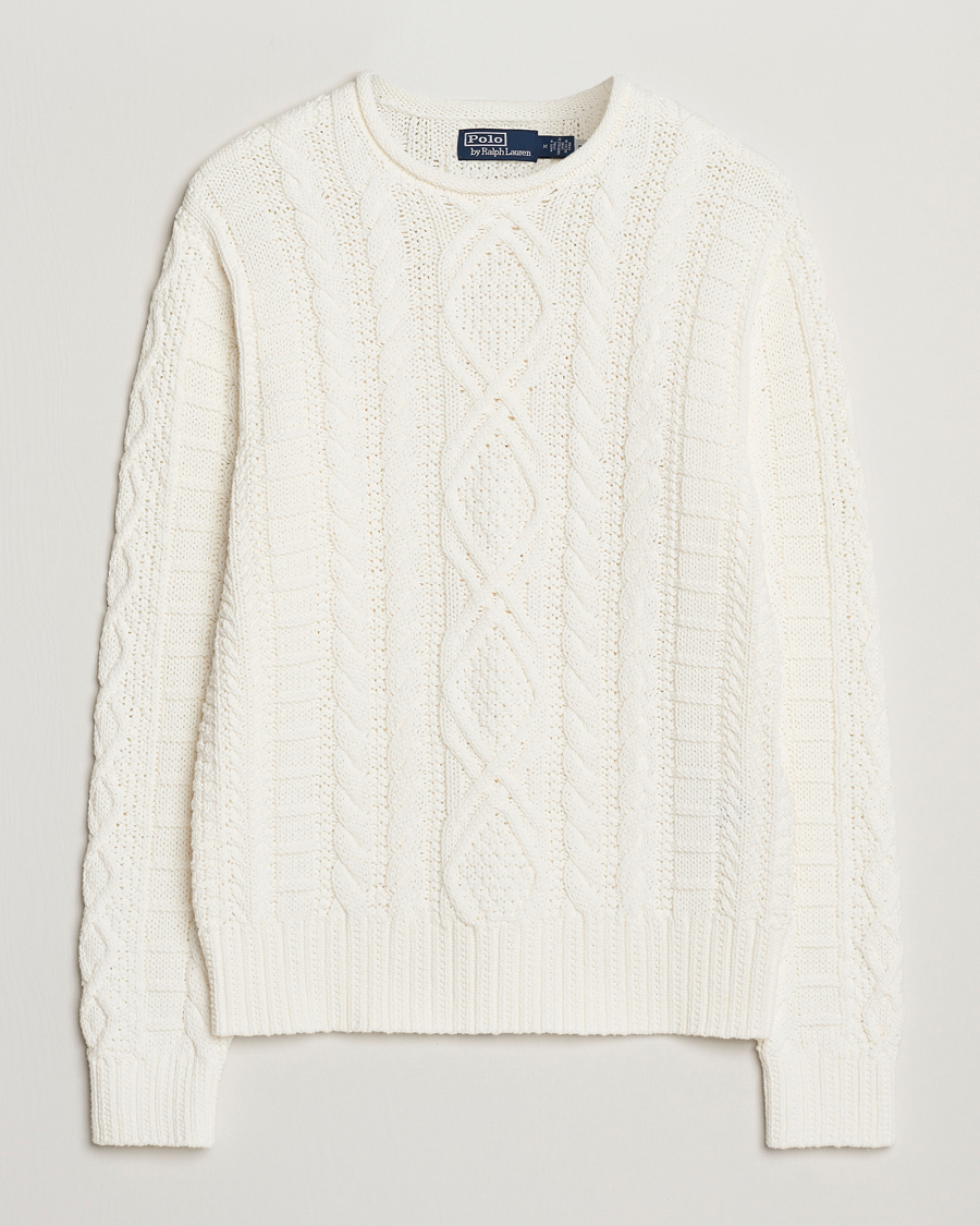 Herre | Gensere | Polo Ralph Lauren | Cotton Pullover Deckwash White