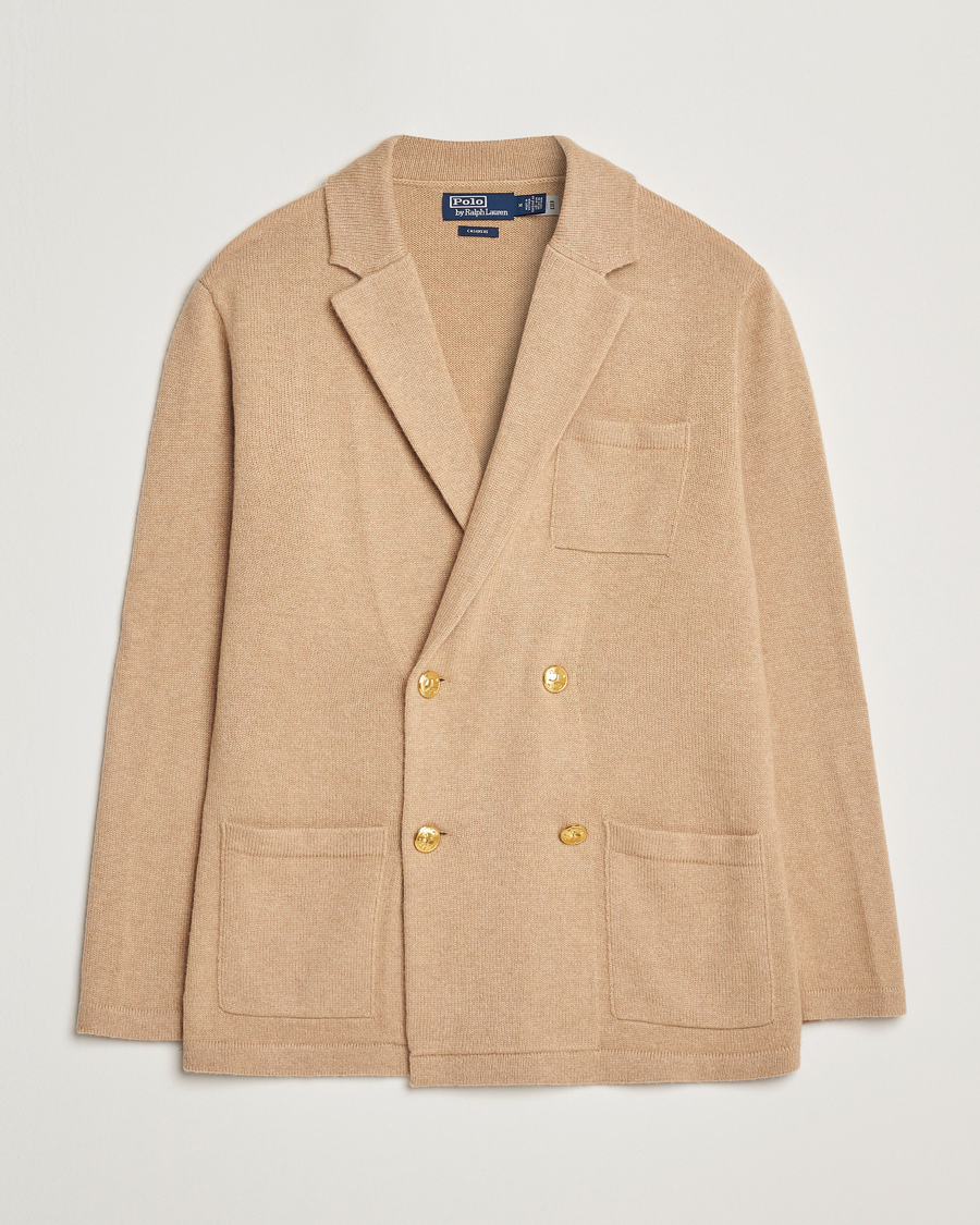 Herre | Gensere | Polo Ralph Lauren | Double Breasted Cashmere Cardigan Dune Melange