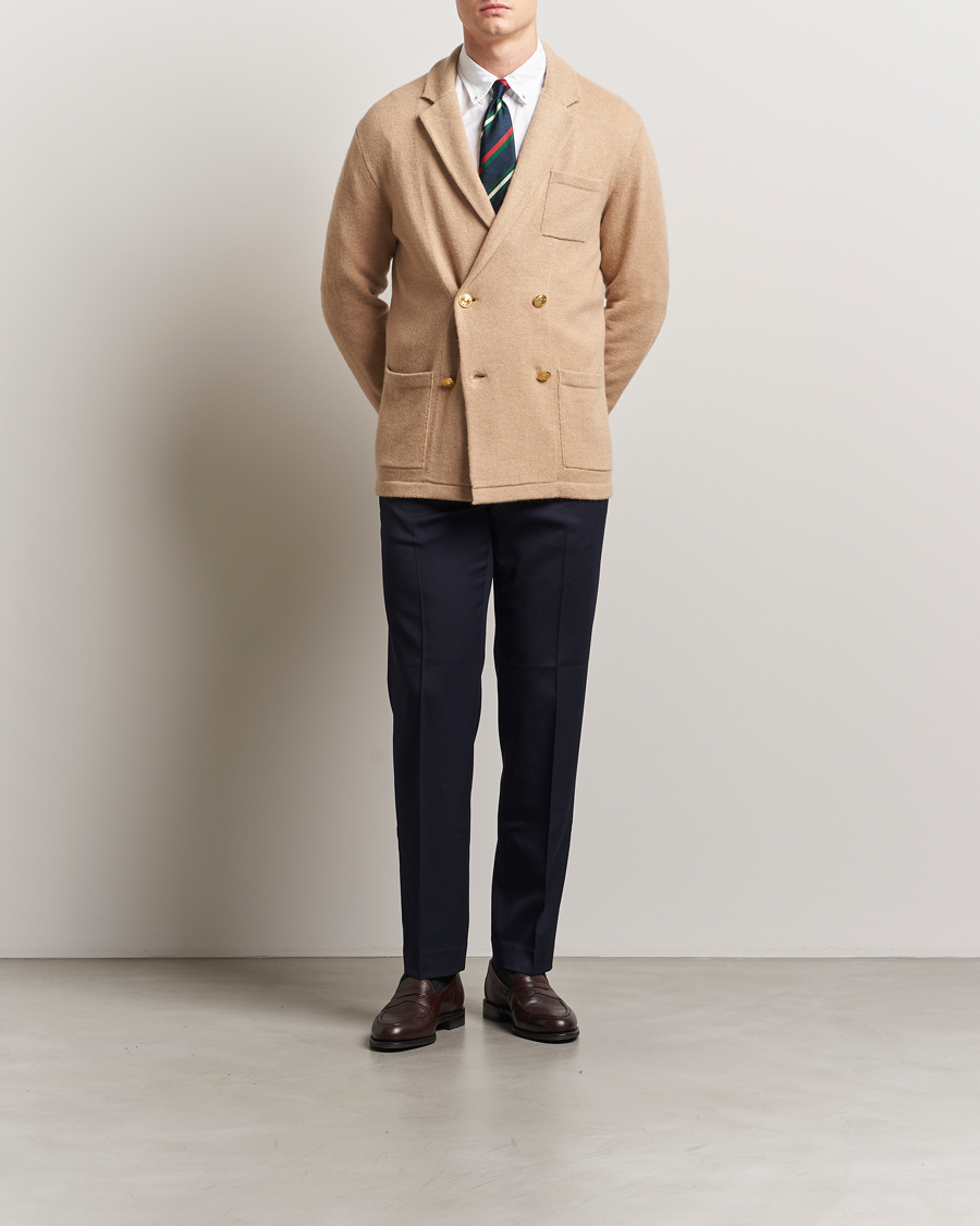 Herre | Gensere | Polo Ralph Lauren | Double Breasted Cashmere Cardigan Dune Melange