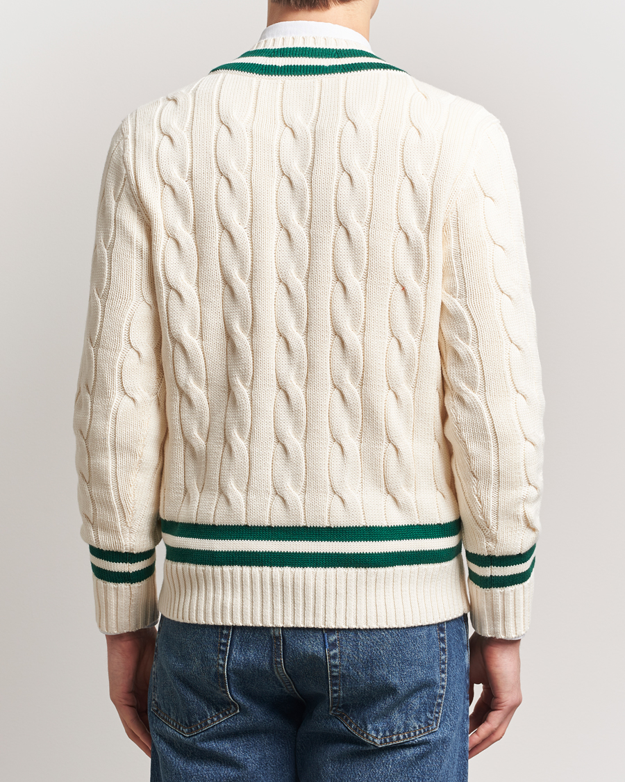 Herre | Gensere | Polo Ralph Lauren | Cricket V-Neck Sweater Cream/New Forest