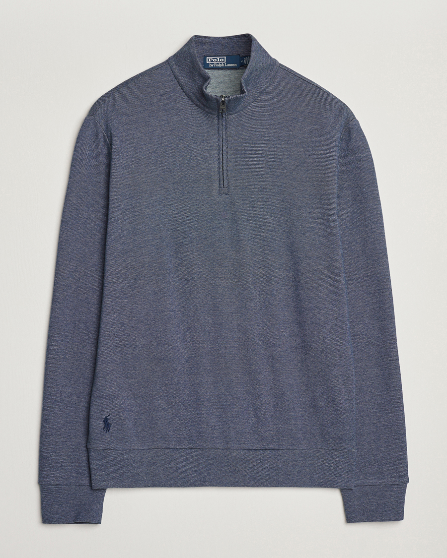 Herre | Gensere | Polo Ralph Lauren | Luxury Texture Half Zip Spring Navy Heather