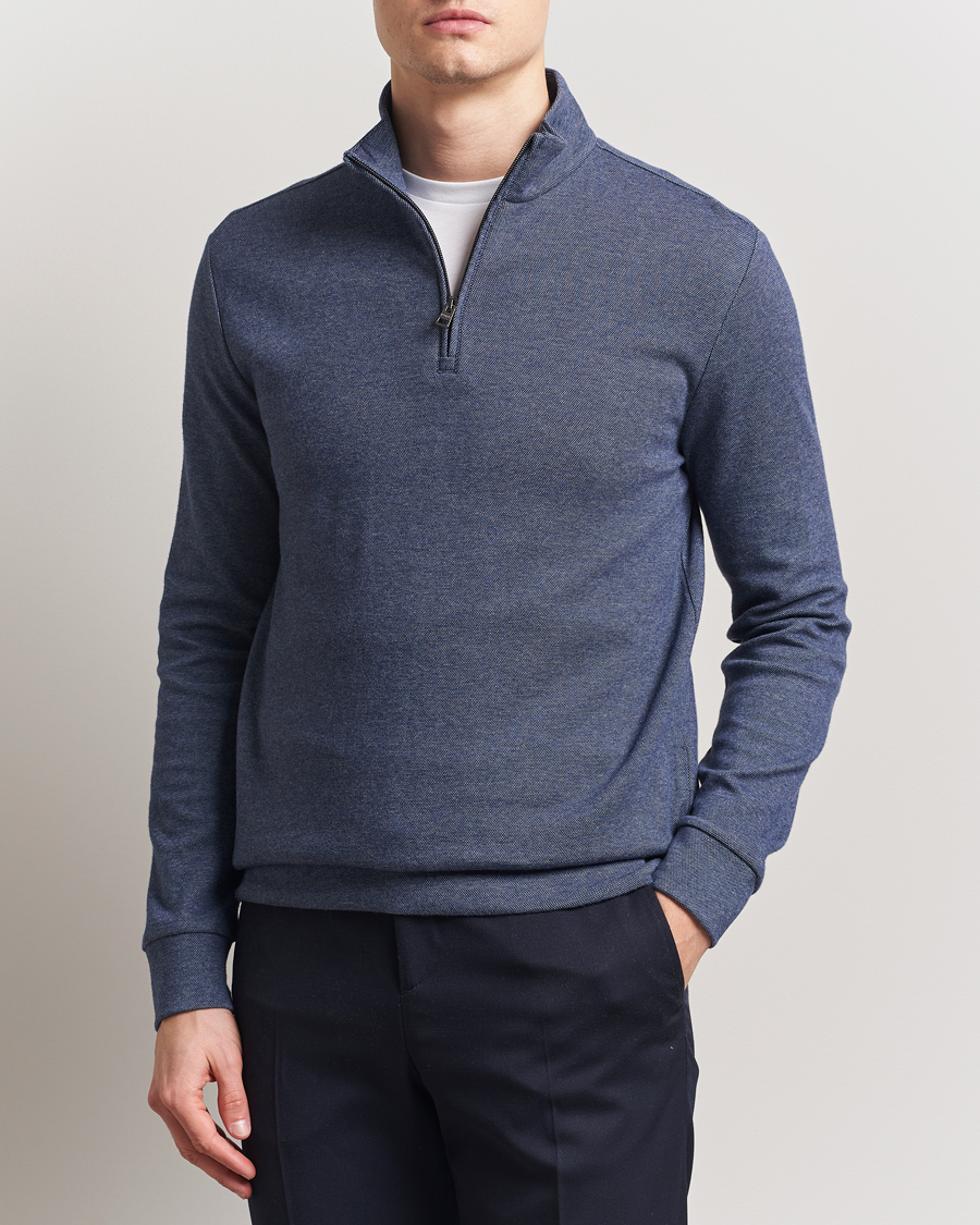 Herre | Gensere | Polo Ralph Lauren | Luxury Texture Half Zip Spring Navy Heather