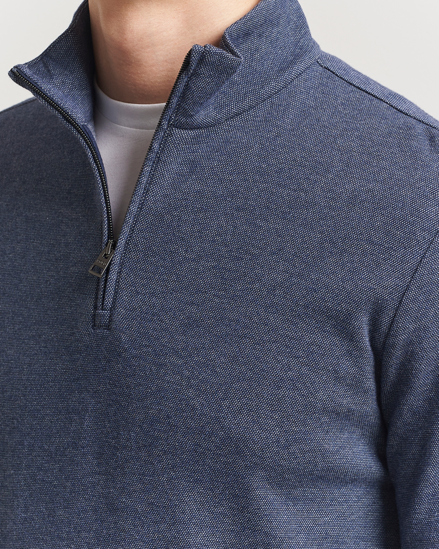 Herre | Gensere | Polo Ralph Lauren | Luxury Texture Half Zip Spring Navy Heather