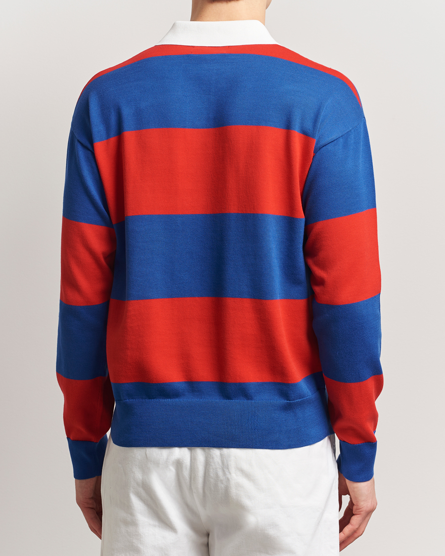 Herre | Gensere | Polo Ralph Lauren | Knitted Striped Rugby Blue/Red