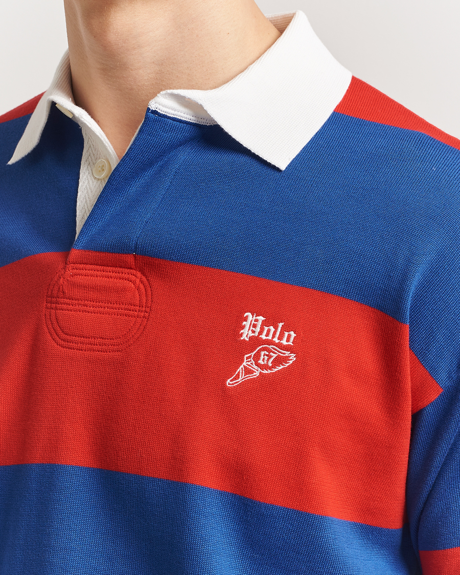 Herre | Gensere | Polo Ralph Lauren | Knitted Striped Rugby Blue/Red
