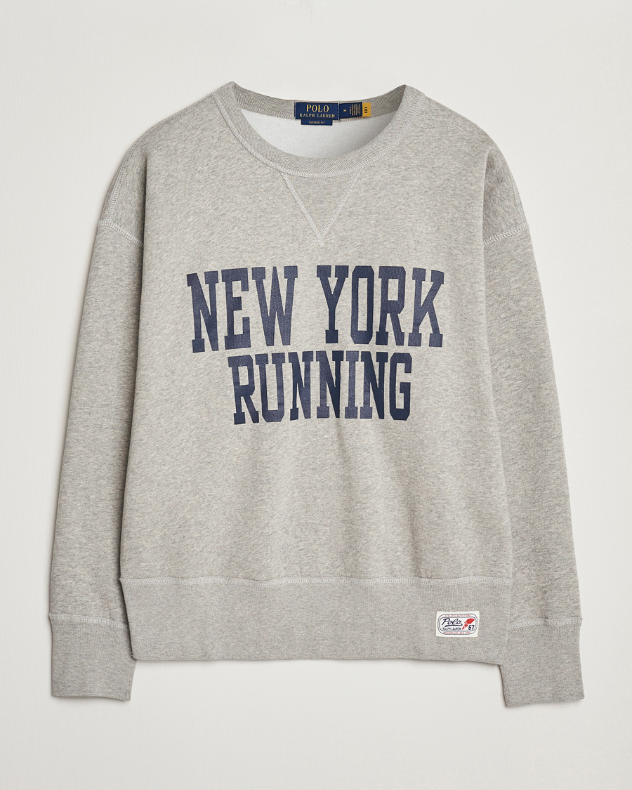 Herre | Gensere | Polo Ralph Lauren | NYC Running Fleece Sweatshirt Dark Sport Heather