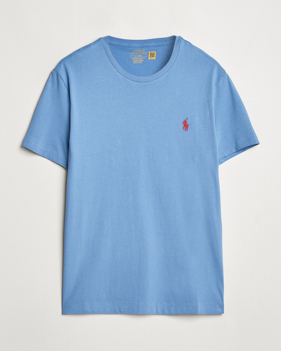 Herre | T-Shirts | Polo Ralph Lauren | Crew Neck T-Shirt Campus Blue