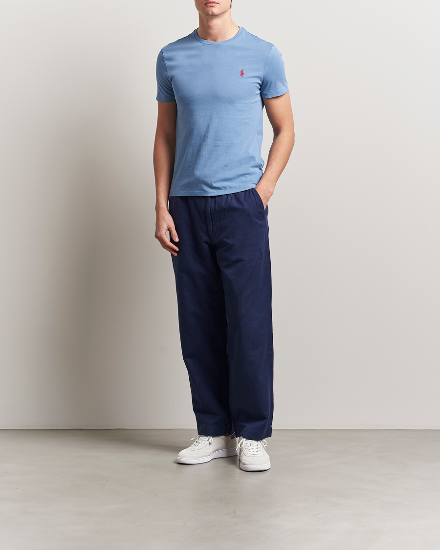 Herre | T-Shirts | Polo Ralph Lauren | Crew Neck T-Shirt Campus Blue