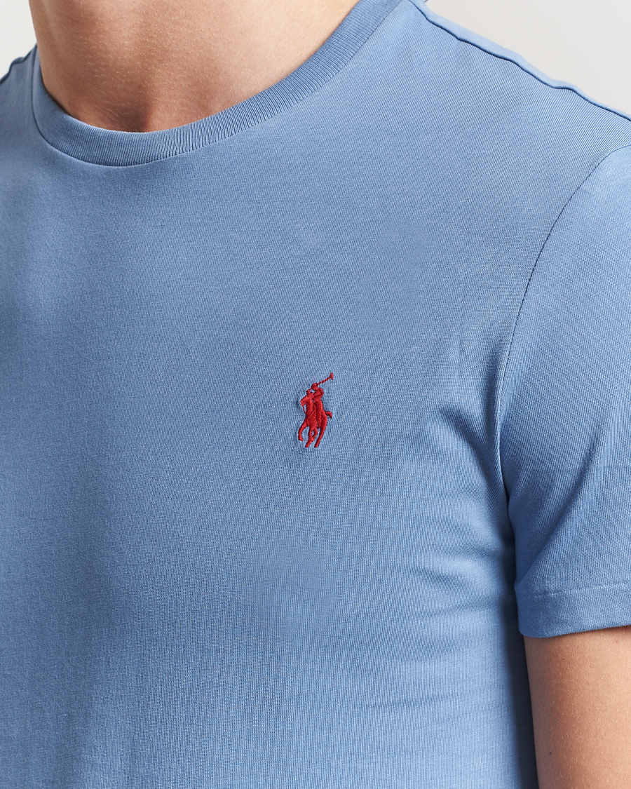 Herre | T-Shirts | Polo Ralph Lauren | Crew Neck T-Shirt Campus Blue