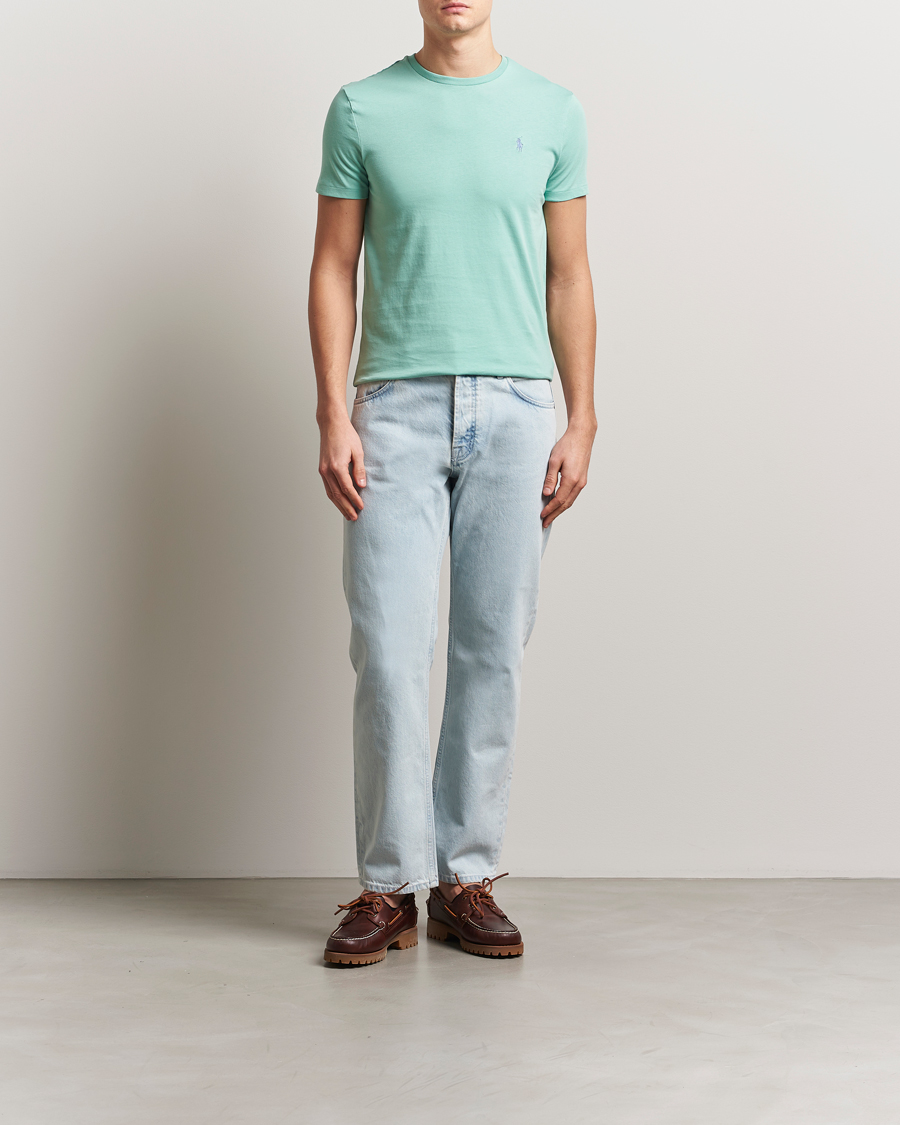 Herre | T-Shirts | Polo Ralph Lauren | Crew Neck T-Shirt Celadon