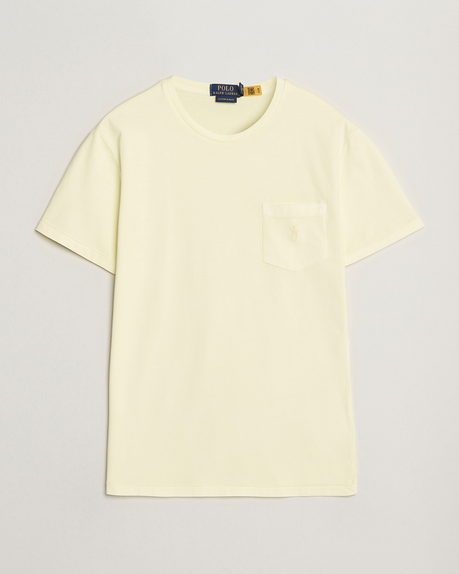 Herre | T-Shirts | Polo Ralph Lauren | Crew Neck Pocket T-Shirt Lime