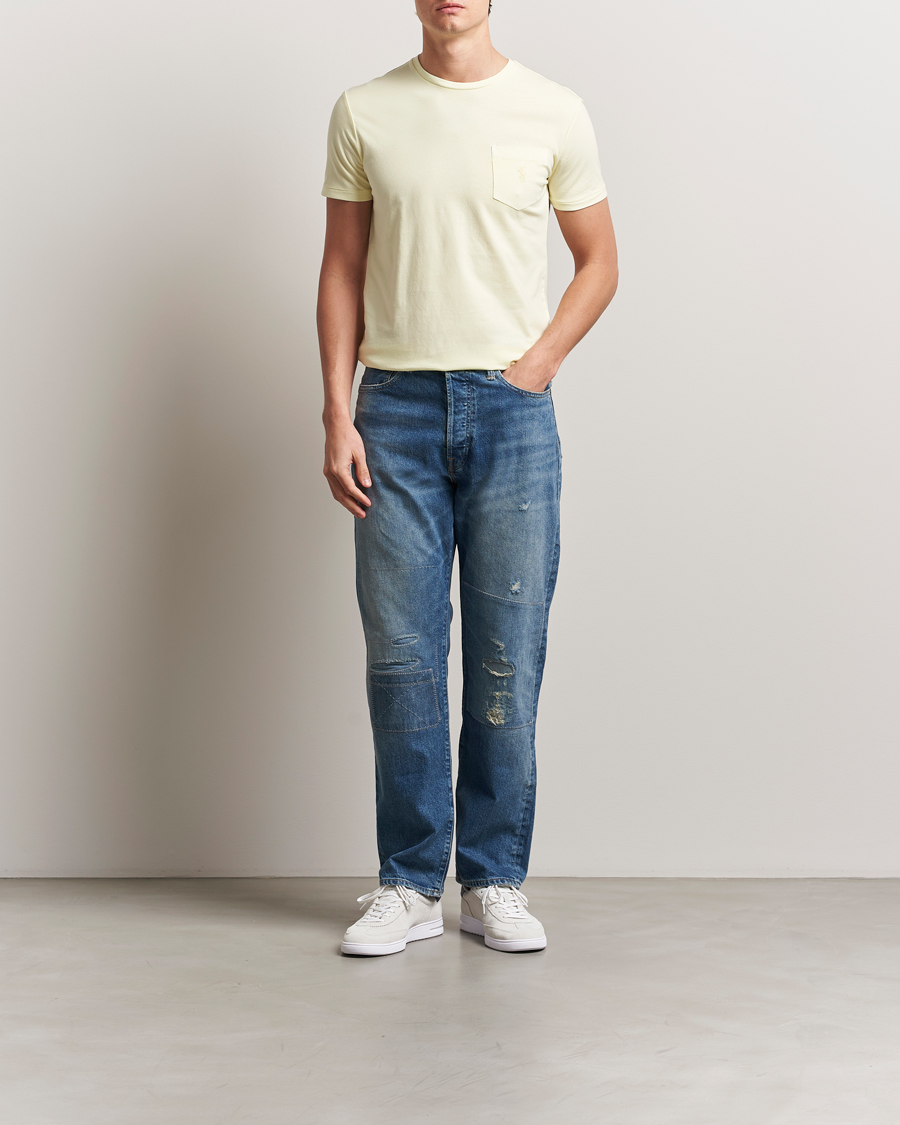 Herre | T-Shirts | Polo Ralph Lauren | Crew Neck Pocket T-Shirt Lime