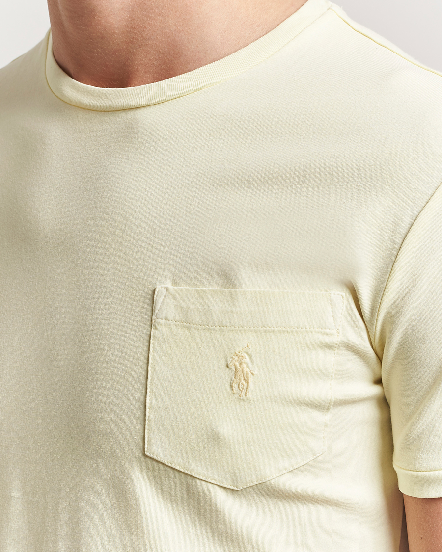 Herre | T-Shirts | Polo Ralph Lauren | Crew Neck Pocket T-Shirt Lime