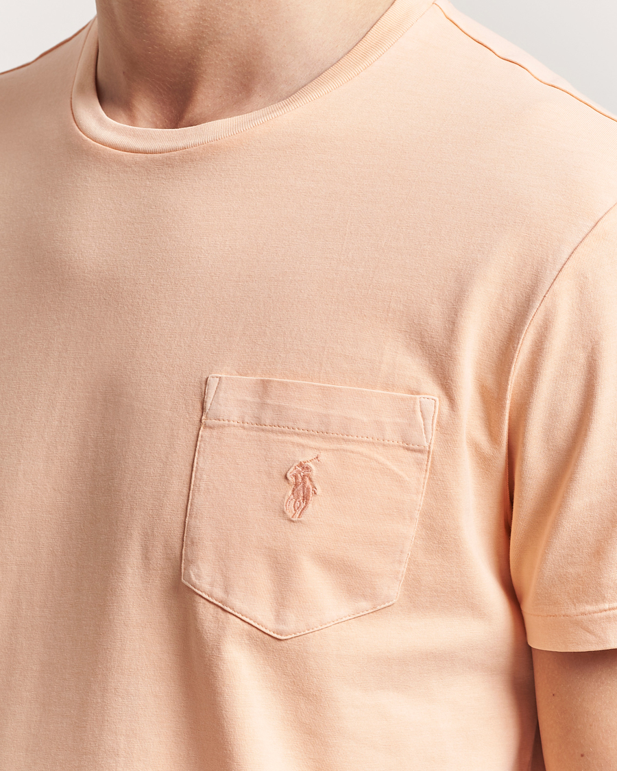 Herre | T-Shirts | Polo Ralph Lauren | Crew Neck Pocket T-Shirt Amber