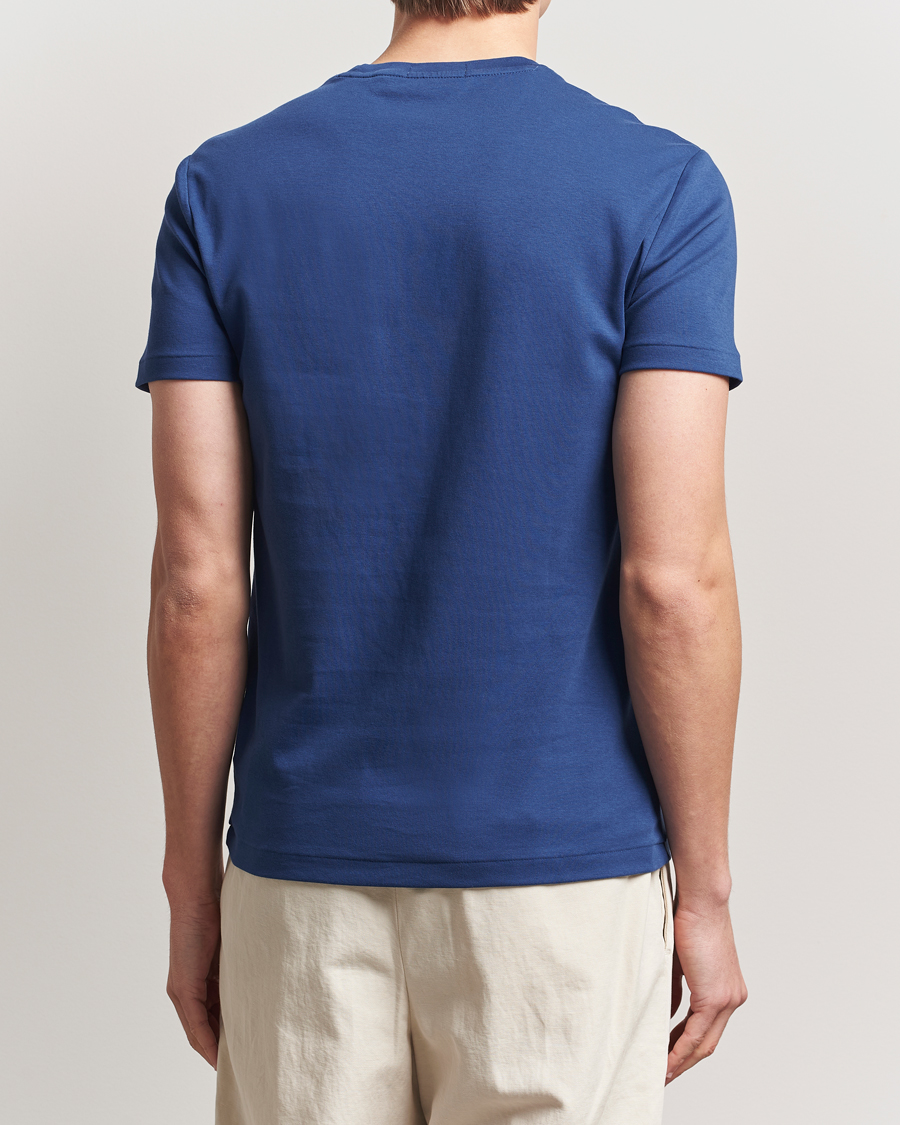 Herre | T-Shirts | Polo Ralph Lauren | Luxury Pima Cotton Crew Neck T-Shirt Annapolis Blue