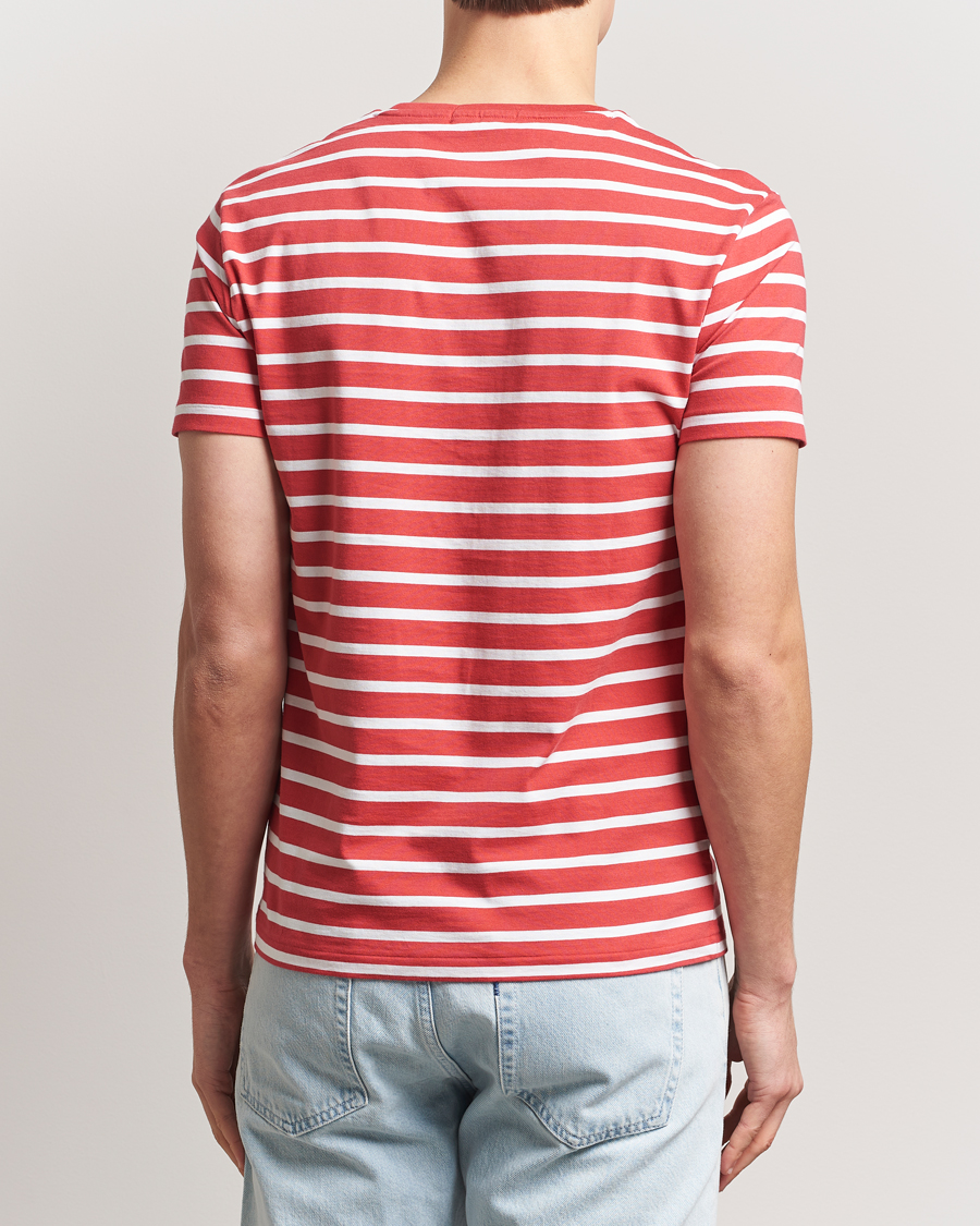 Herre | T-Shirts | Polo Ralph Lauren | Custom Slim Fit Striped T-Shirt Spring Red/White