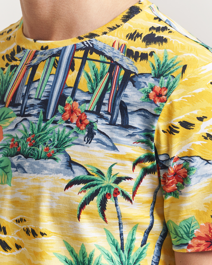 Herre | T-Shirts | Polo Ralph Lauren | Custom Slim Fit Striped T-Shirt Surf Shack