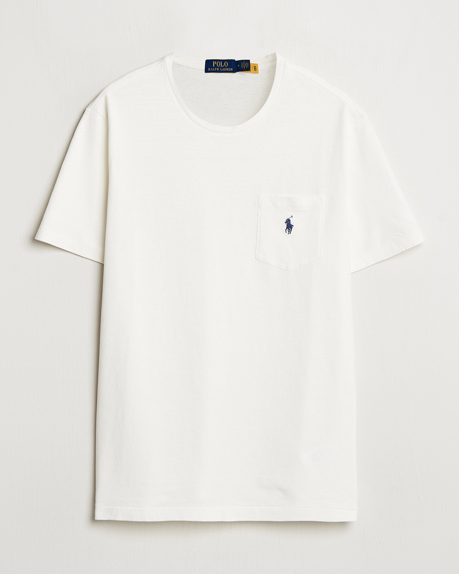 Herre | T-Shirts | Polo Ralph Lauren | Cotton Linen T-Shirt Nevis