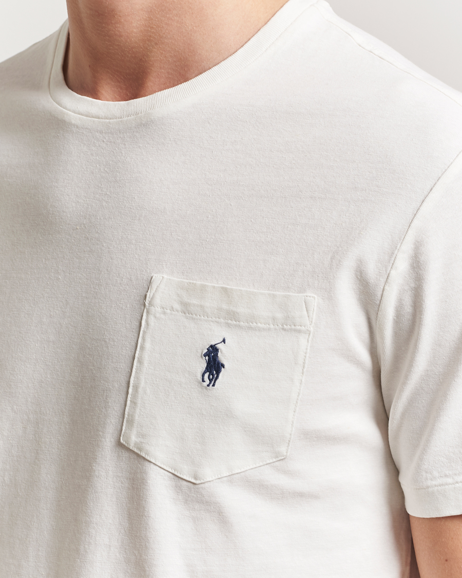 Herre | T-Shirts | Polo Ralph Lauren | Cotton Linen T-Shirt Nevis
