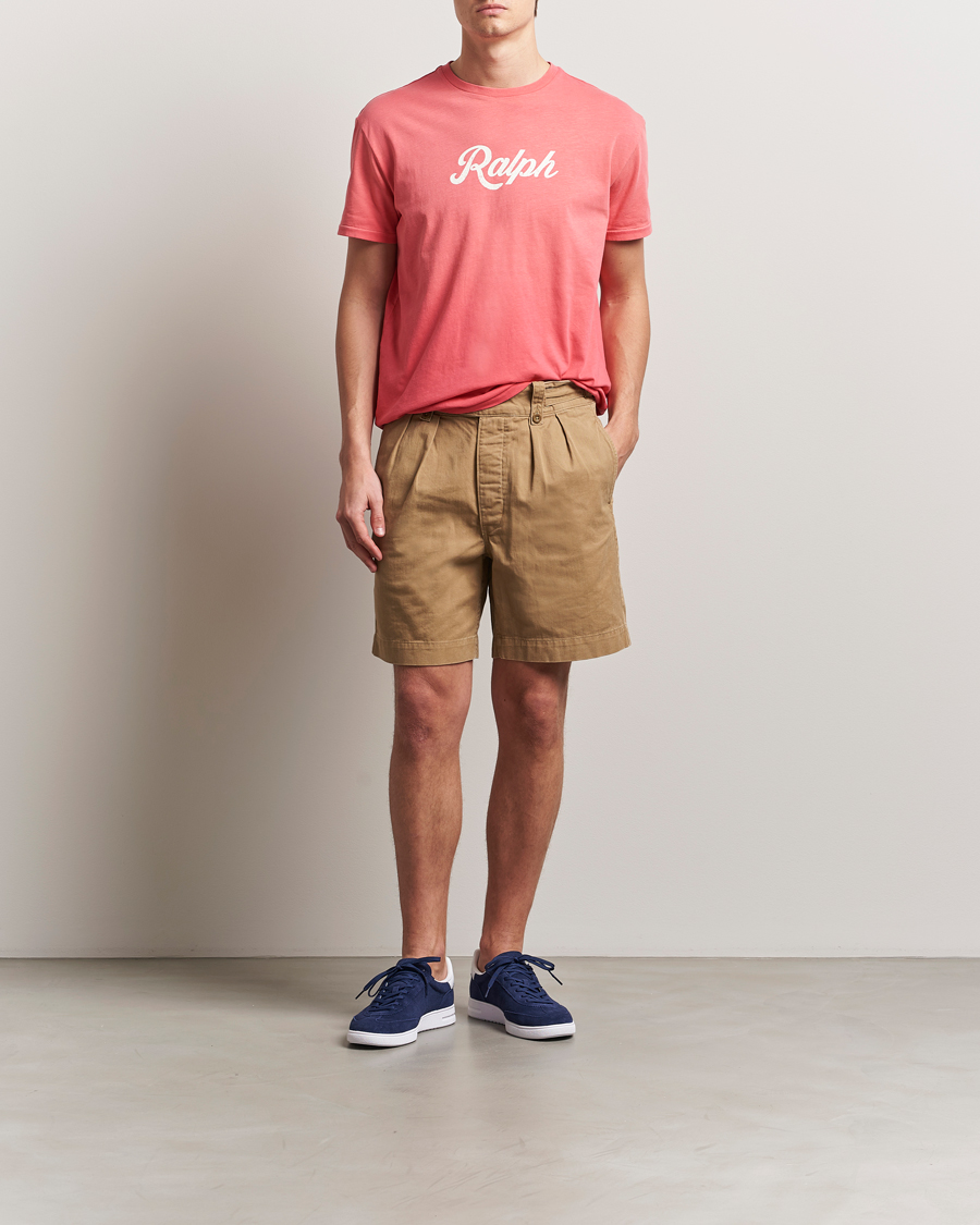 Herre | T-Shirts | Polo Ralph Lauren | Printed Ralph T-Shirt Pale Red