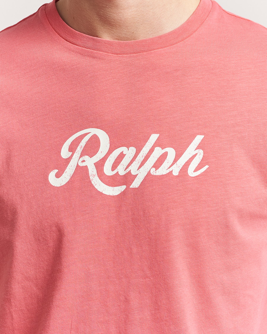 Herre | T-Shirts | Polo Ralph Lauren | Printed Ralph T-Shirt Pale Red