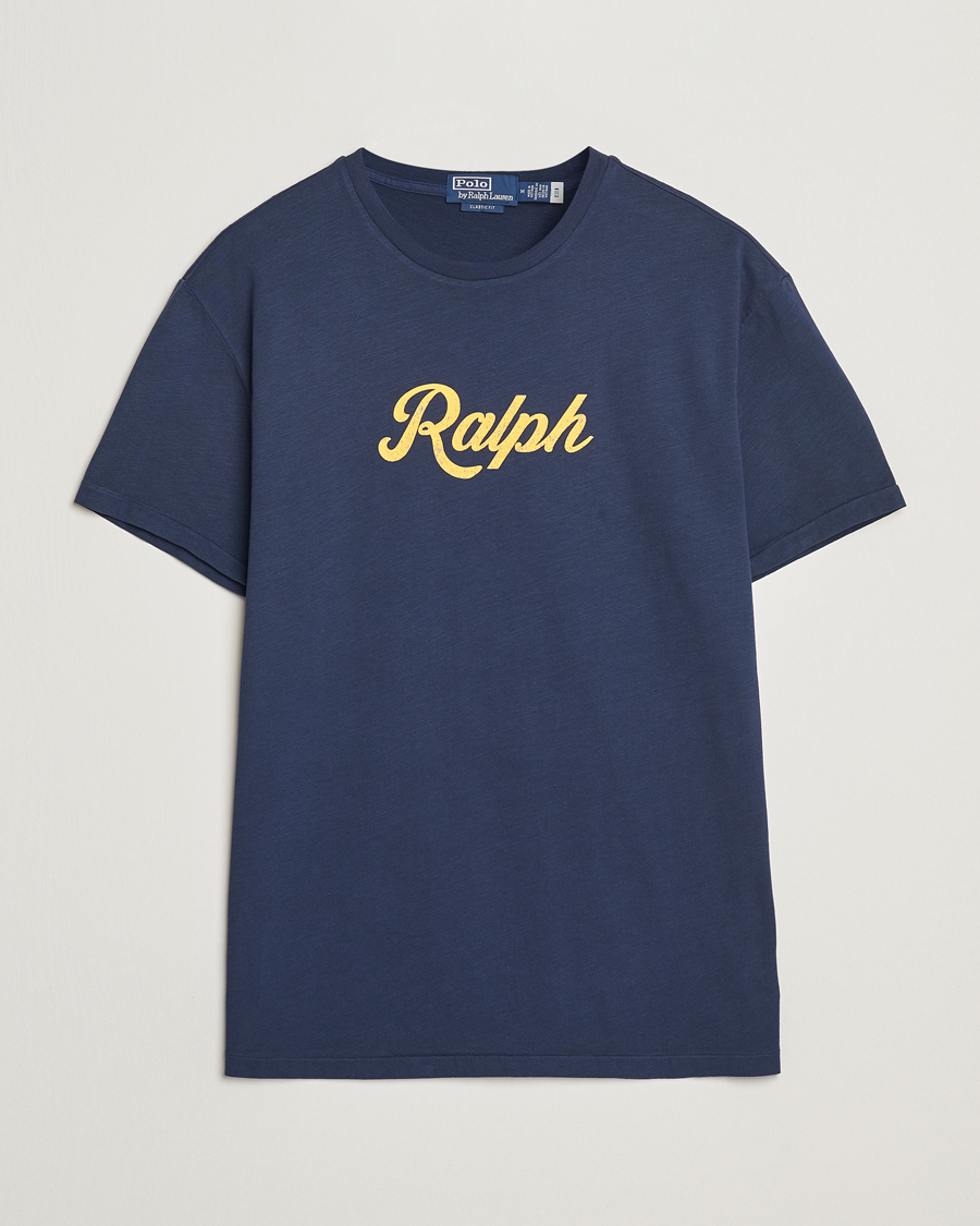 Herre | T-Shirts | Polo Ralph Lauren | Printed Ralph T-Shirt Navy