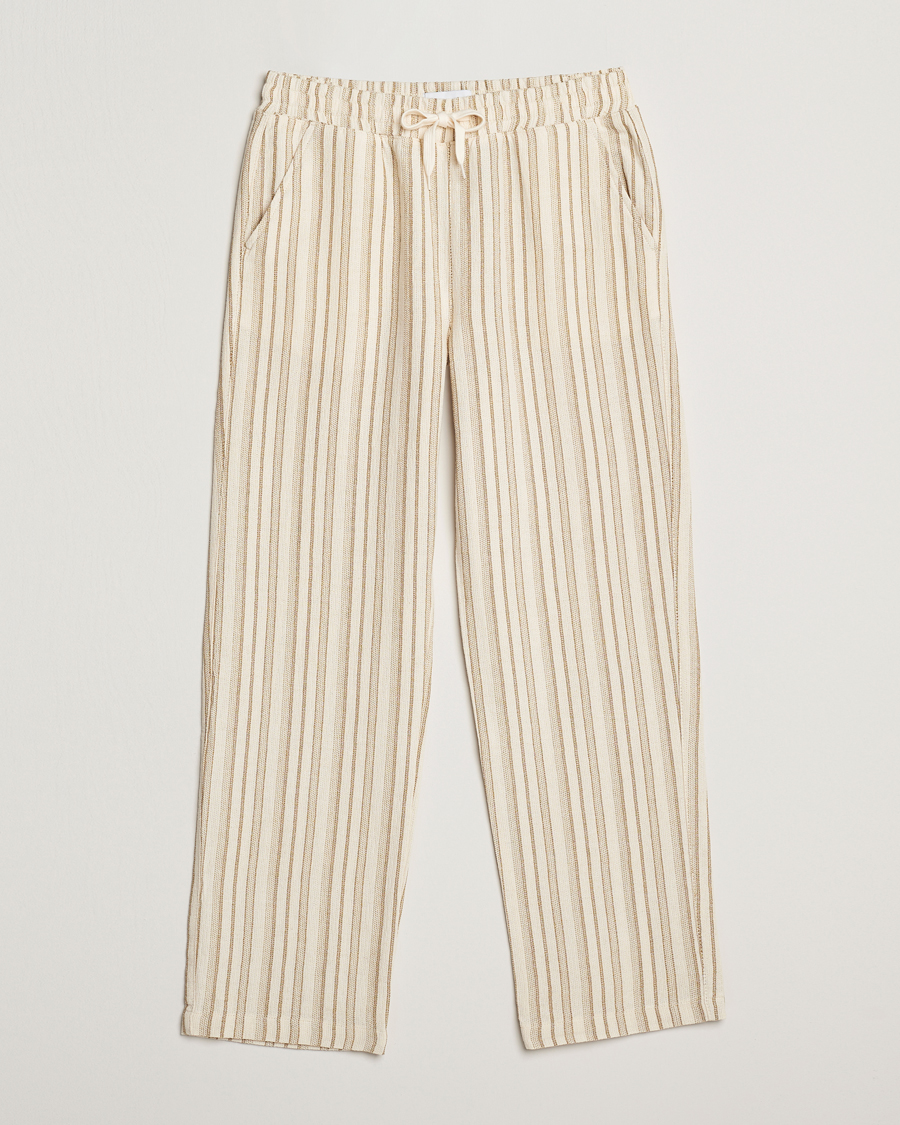 Herre | Bukser | LES DEUX | Houston Stripe Cotton Pants Ivory